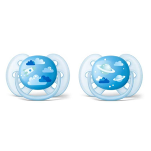 CHUPETA ULTRA SOFT BOY 6-18M 2UN DECORADA