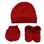 KIT TOUCA, LUVA, SAP. VERMELHO