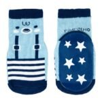 MEIA C/ SOLADO ANTID. AZUL URSO TAM: 16-20