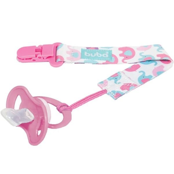 PRENDEDOR CHUPETA ELEFANTE ROSA - 7480 - Imagem 2
