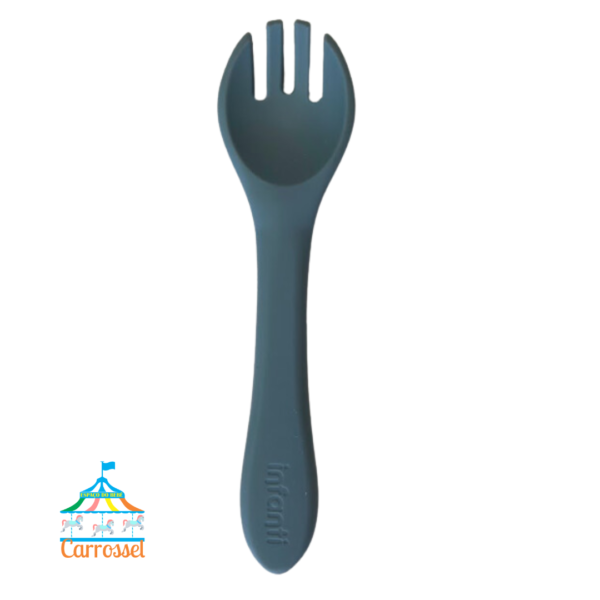 GARFO E COLHER SILICONE AZUL - Imagem 3