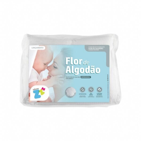 PROTETOR COLCHAO IMP. FLOR ALGODAO - Imagem 2