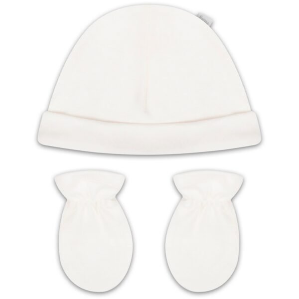 KIT TOUCA E LUVA OFF WHITE