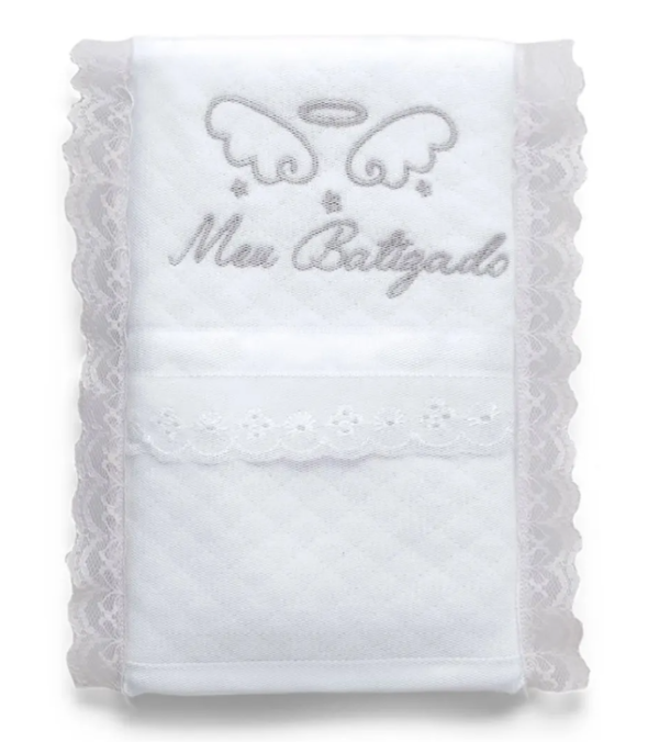 BABINHA BATIZADO BRANCO - Imagem 2
