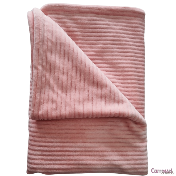 COBERTOR CANELADO ROSA - C00009
