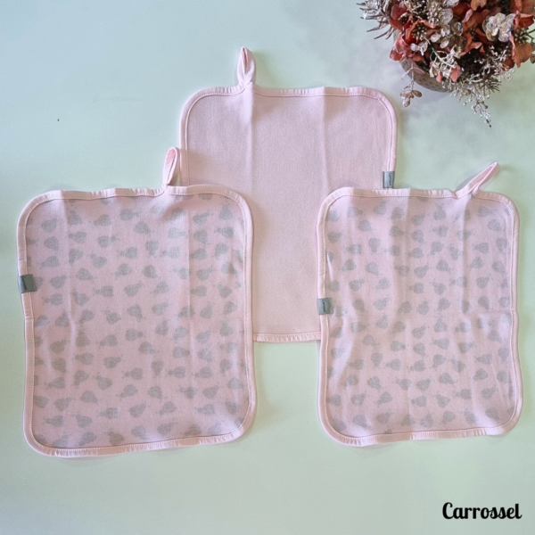 KIT 3 PANINHOS DE BOCA JOANINHA ROSA - Imagem 2
