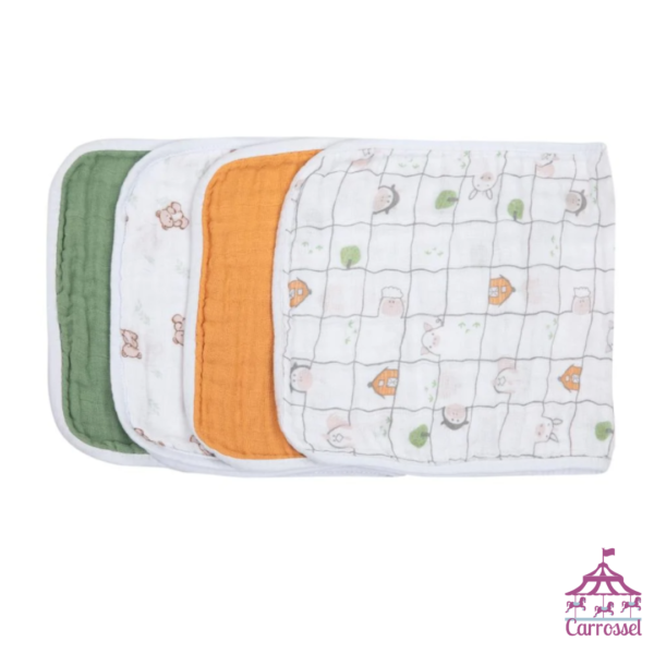 04 PANINHOS OMBRO SOFT PREMIUM URSINHO BOLINHA - Imagem 2