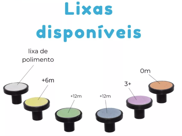KIT LIXAS DE UNHA ELETRICO P - Imagem 2